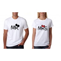 Sada tričiek - Mr-Mrs-Mickey Mouse